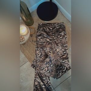 Snake print pants